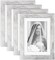 5x7 Picture Frames Set of 4 Distressed White Wood Grain Photo Frame(Distressed White)9.57 x 6.65 x 3.23